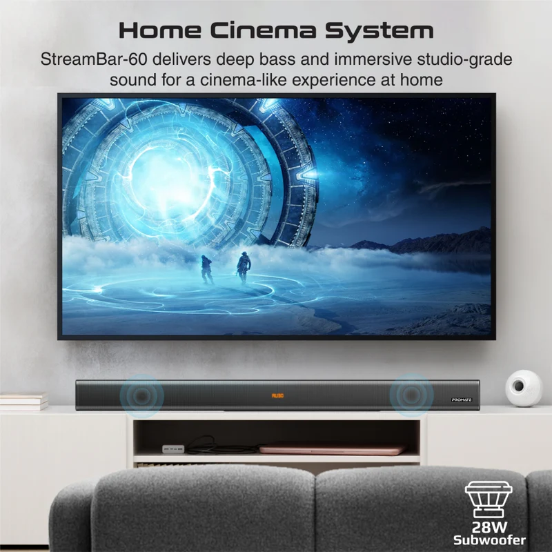 Promate Streambar-60W Sound Bar Promate Streambar-60W Sound Bar